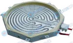 Нагреватель радиационный 8-ми угольн. 3400Вт 230В Д 300мм Ш 300мм контур отопления 2 В 30мм Electrolux 2557