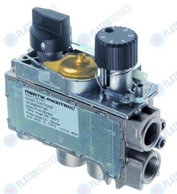 Термостат газовый MERTIK GV31T темп. макс. 190°C 110-190°C подвод газа внизу 3/8" Electrolux 6574