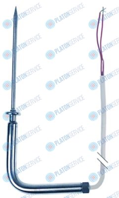 Датчик температурный погружной для измерения температуры в толще продукта PTC 1ком кабель силикон датчик -40 до +120 R65320430