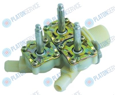 Корпус электромагнитного клапана тройн. прямой 3/4" выход DN10 темп. макс. 90°C