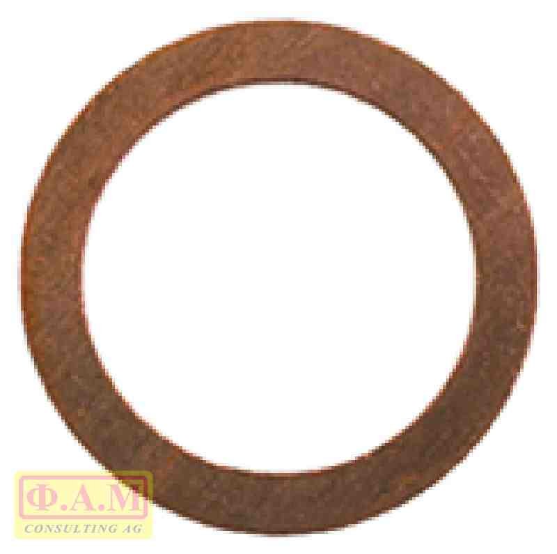 Уплотнитель из меди COPPER FLAT GASKET ш 22x17x1.5 mm  27350002