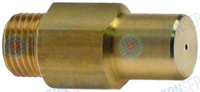 Жиклёр газовый резьба M10x1 ширина зева ключа 11 ? отверстия 1мм Y30000