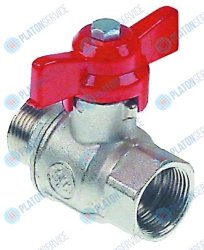 Кран шаровой присоединение 3/4" IG - 3/4" AG DN20 общая длина 69мм ? ось 8x5мм Electrolux 5927 Кран шаровой присоединение 3/4" IG - 3/4" AG DN20 общая длина 69мм ? ось 8x5мм Electrolux 5927