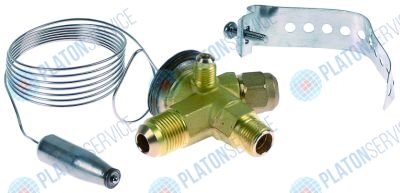 Вентиль расширительный DANFOSS TEX2 хладагент угловой 90° управл. термостатом 3/8" SAE Irinox 23600222