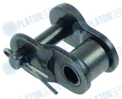 Полузвено цепи одинарн. DIN/ISO 06 B-1 деление  3/8"