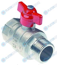 Кран шаровой присоединение 1" IG - 1" AG DN25 общая длина 79мм Electrolux 07800A5439 Кран шаровой присоединение 1" IG - 1" AG DN25 общая длина 79мм Electrolux 07800A5439