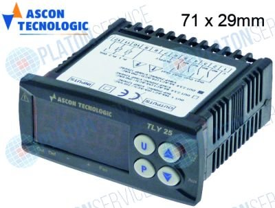 Регулятор электронный TECNOLOGIC TLY25H 71x29мм 100-240В напряжение перем. тока/пост. тока NTC/PTC