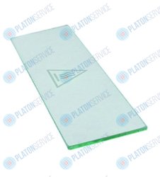 Пластина стеклянная Д 325мм Ш 93мм толщина материала  6мм прямоугольн.