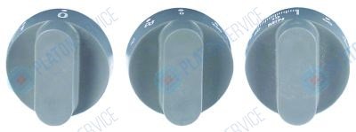 Комплект регулировочных рукояток 120 мин, 1 - 10, 50 - 250°C ? 55 ? ось 6x4,6мм Electrolux 6948