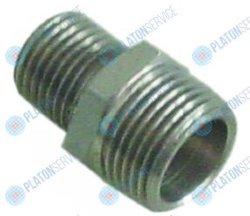 Ниппель двойной CNS резьба 1/4" - 3/8" кол-во в уп-вке 1штук