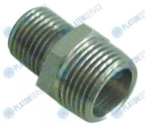 Ниппель двойной CNS резьба 1/4" - 3/8" кол-во в уп-вке 1штук