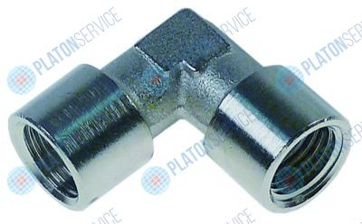 Угольник резьба 1/4" IG - 1/4" IG никелированная латунь