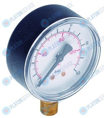 Манометр ? 52 0 до 10 присоединение посудомоечная машина резьба 1/4"