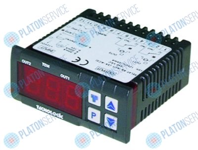 Регулятор электронный TECNOLOGIC TLK38FCRR-- 71x29мм 12В напряжение перем. тока/пост. тока