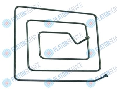 Элемент нагревательный  1335Вт 400В Д 320мм Ш 275мм В 76мм контур отопления 1 труба ?  6.3мм Electrolux 015C030000