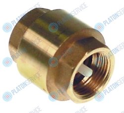 Клапан обратный латунь присоединение 1/2" IG - 1/2" IG общая длина 60мм Electrolux 48414 Клапан обратный латунь присоединение 1/2" IG - 1/2" IG общая длина 60мм Electrolux 48414