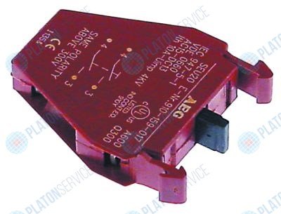 Блок контактный GENERAL ELECTRIC P9B20VN 2NO макс. 660В 10А красн.