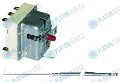 Термостат защитный темп. выкл. 280°C 3 20А ? датчик 4мм Д датчик 120мм Silko 101425