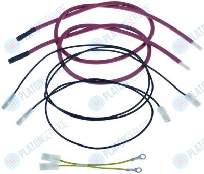 Провод зажигания набор 1x6,3/?4 мм L:660 1x6,3/?4 мм L:1250 1x2,8/?6 мм L:700 Electrolux 6023