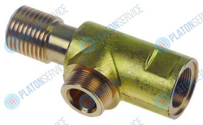 Корпус крана Р1: M18x1 Р2: M20x1 Р3: TR20 слева латунь Д 49мм