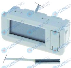 Термометр TPM-30 58x25мм фронтальные размеры 62x29мм