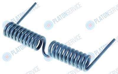 Пружина торсионная ? 20 Д1  69мм Д2 119мм Д3 69мм ? проволоки 3.6мм