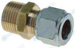 Адаптер резьба 3/8" AG - M14x1,25 AG латунь внутр.? 8/10мм Electrolux 56832
