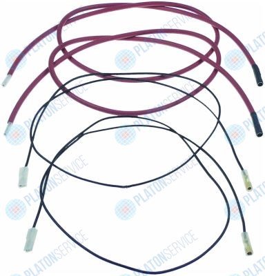 Провод зажигания набор 2x6,3/?4 мм L:1100 2x2,8/?6 мм L:1100 Electrolux 2953