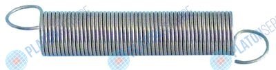 Пружина растяжения ? 14 общая длина 80мм ? проволоки 1.1мм
