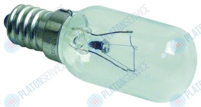 Лампа накаливания темп. макс. 500°C цоколь E14 40Вт 230/240В ? 25 Д 70мм длина цоколя 44мм  -