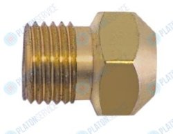 Жиклёр газовый резьба M10x1 ширина зева ключа 12 ? отверстия 1.1мм Silko 102034