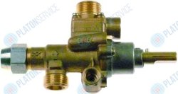 Кран газовый PEL 22S/V вход для газа M20x1,5 (труба-? 12 мм) 0.4