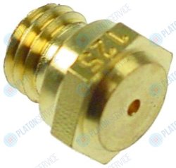 Жиклёр газовый резьба M7x1 ширина зева ключа 10 ? отверстия 1.3мм Silko 101059