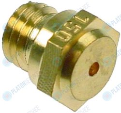 Жиклёр газовый резьба M7x1 ширина зева ключа 10 ? отверстия 1.5мм Silko 101058