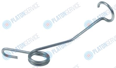 Пружина торсионная ? 10.3 Д2 20мм ? проволоки 1.4мм Д1  2мм Д3 33мм