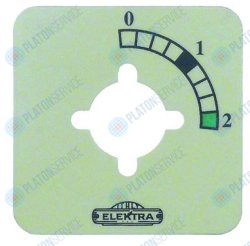 Панелька 0-1-2 жёлт. ELEKTRA