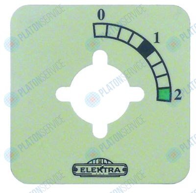 Панелька 0-1-2 жёлт. ELEKTRA