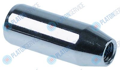 Сопло водяное резьба M10x1,25 IG ? 18 Д 47мм  -отверстия хромированн. WEGA 30250