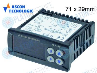 Регулятор электронный TECNOLOGIC TLK38HER-- 71x29мм 100-240В напряжение переменный ток
