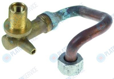Держатель жиклёра тип дюзы M10x1 3/8" резьбовое соединение труб 3/8" с трубкой
