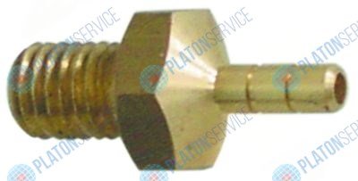 Соединитель шланговый резьба M12x1,75 ? шланга 6мм