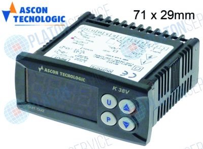 Термометр TECNOLOGIC 71x29мм монтажная глубина 64мм 12В