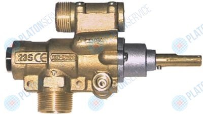 Кран газовый PEL 23S/O вход для газа M28x1,5 (труба-? 20 мм) 0.4 Electrolux 002R590000