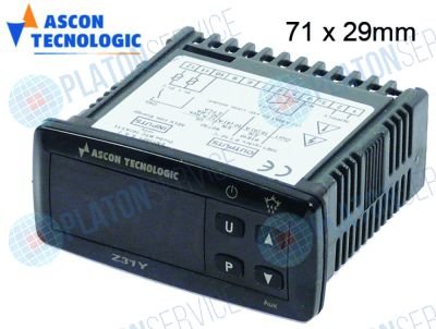 Регулятор электронный TECNOLOGIC 71x29мм 100-240В напряжение переменный ток NTC/PTC выходы реле 1 Z31YHS------1----