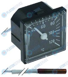 Термометр 45x45мм +40 до +120°C капиллярная трубка  5000мм ? датчик 6мм Electrolux 48525