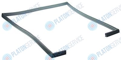 Уплотнитель дверной профиль 2445 Ш 620мм Д 715мм наружный размер Кол-во в уп-вке 1 Electrolux 700237361