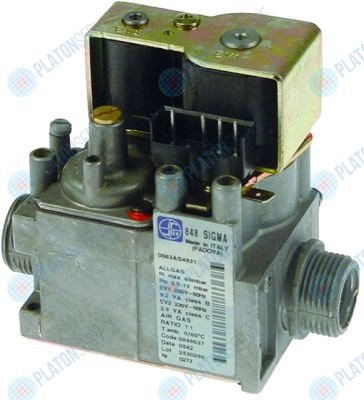 Вентиль газовый  230В 50Гц вход для газа 3/4" выход для газа 3/4" диапазон давлений 0,5-12мбар Electrolux 835859601