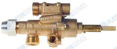 Кран газовый PEL 22S/O вход для газа M20x1,5 (труба-? 12 мм) 0.4 Electrolux 77019012962