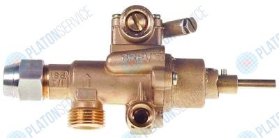 Кран газовый PEL 22S/O вход для газа M20x1,5 (труба-? 12 мм) 0 Electrolux 2574
