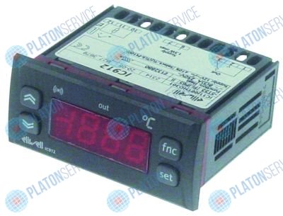 Регулятор электронный ELIWELL IC912 71x29мм 12В Pt1020200/TC-J функция оттаивания нет Electrolux 4109